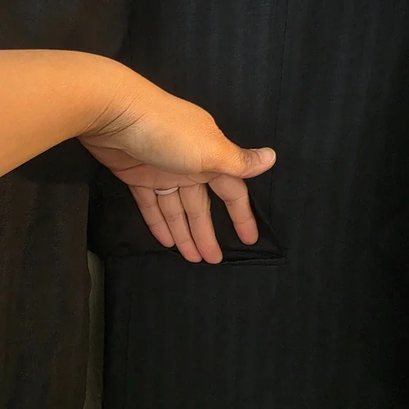 Cerruti 1881 Voyager Men's 40R Dark Gray Stripe Blazer Made in Italy Sport Coat - Picture 2 of 16